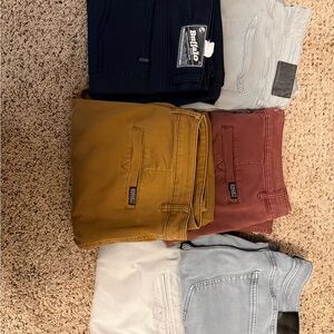 6 pair bundle. Casual to dressy men’s pants. All 36x32 straight.